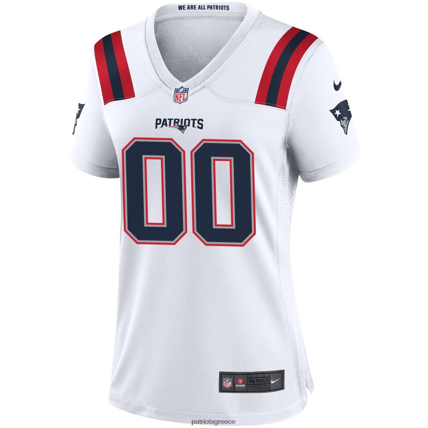 Patriots Jersey nike λευκό προσαρμοσμένο παιχνίδι φανέλα γυναίκες είδη ένδυσης VPDHTZ1174