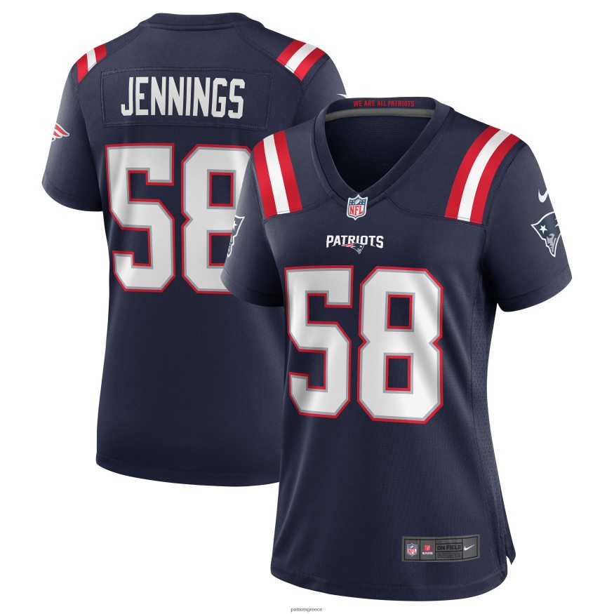 Patriots Jersey φανέλα παιχνιδιού nike anfernee jennings navy team γυναίκες είδη ένδυσης VPDHTZ1156
