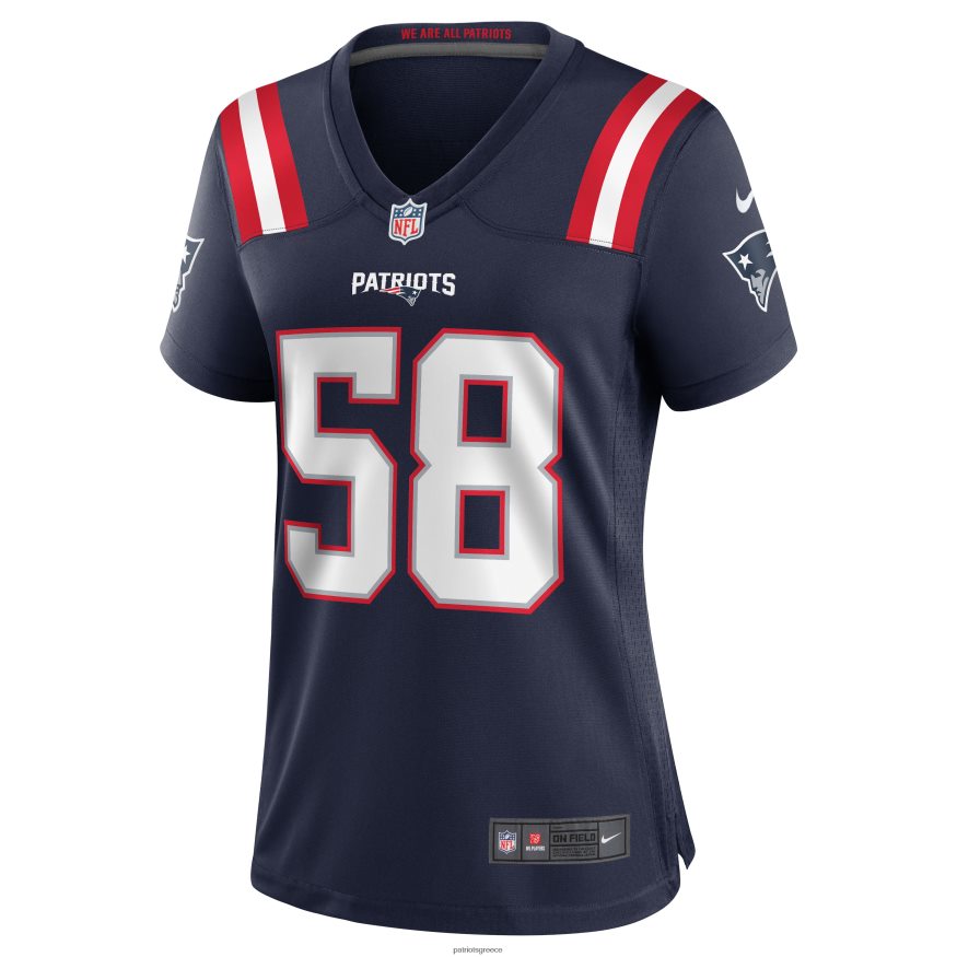 Patriots Jersey φανέλα παιχνιδιού nike anfernee jennings navy team γυναίκες είδη ένδυσης VPDHTZ1156