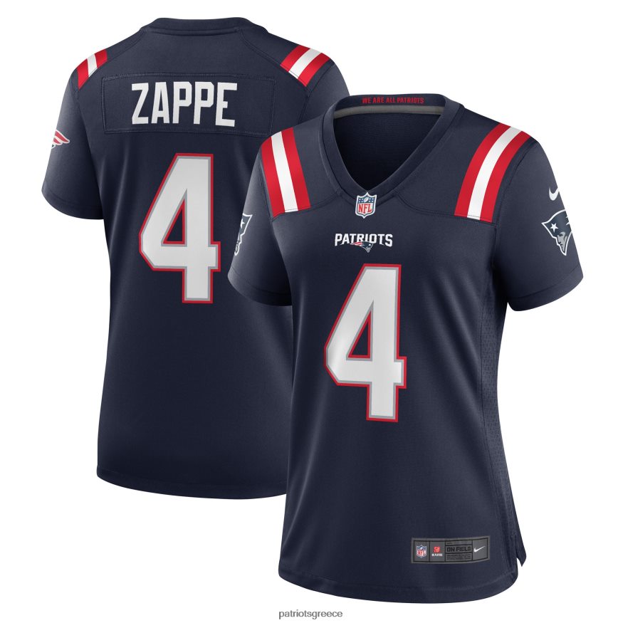 Patriots Jersey φανέλα παίκτη nike bailey zappe navy game γυναίκες είδη ένδυσης VPDHTZ1216