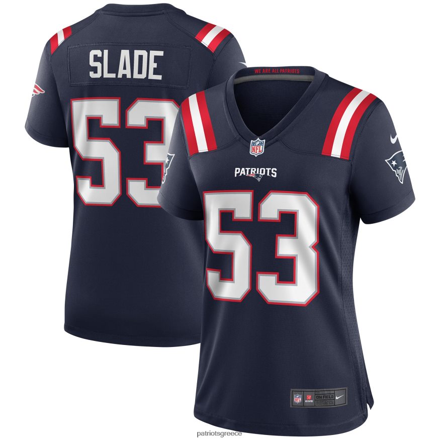 Patriots Jersey φανέλα συνταξιούχων παικτών nike chris slade navy game γυναίκες είδη ένδυσης VPDHTZ1142