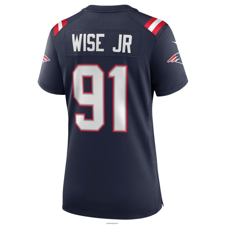 Patriots Jersey nike deatrich wise jr. φανέλα ναυτικού παιχνιδιού γυναίκες είδη ένδυσης VPDHTZ1153