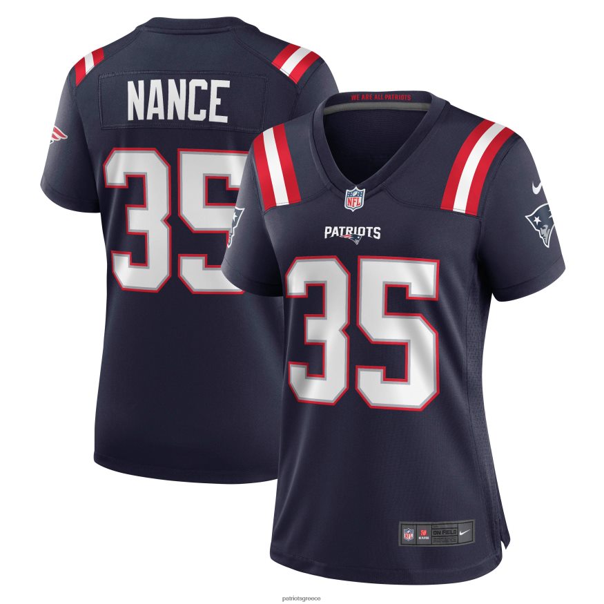 Patriots Jersey φανέλα συνταξιούχων παικτών nike jim nance navy γυναίκες είδη ένδυσης VPDHTZ1157