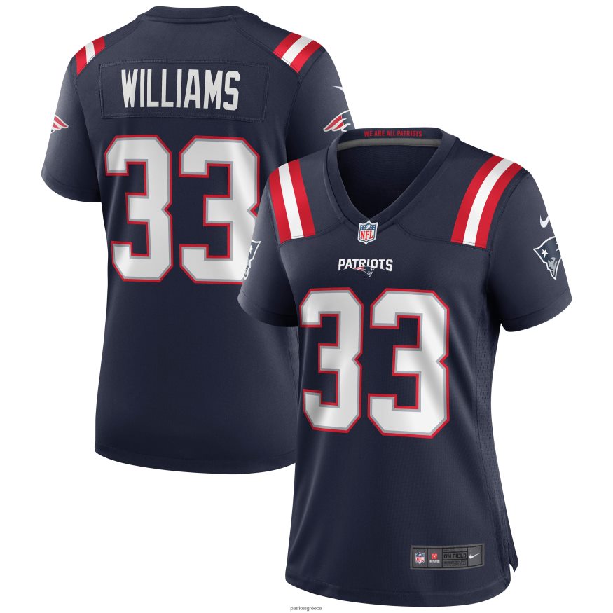 Patriots Jersey φανέλα ναυτικού παιχνιδιού nike joejuan Williams γυναίκες είδη ένδυσης VPDHTZ1150