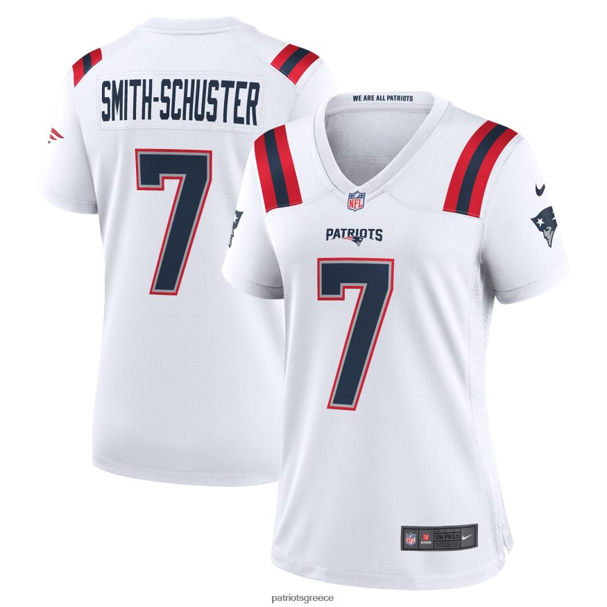Patriots Jersey λευκή φανέλα παικτών nike juju smith-schuster γυναίκες είδη ένδυσης VPDHTZ1198