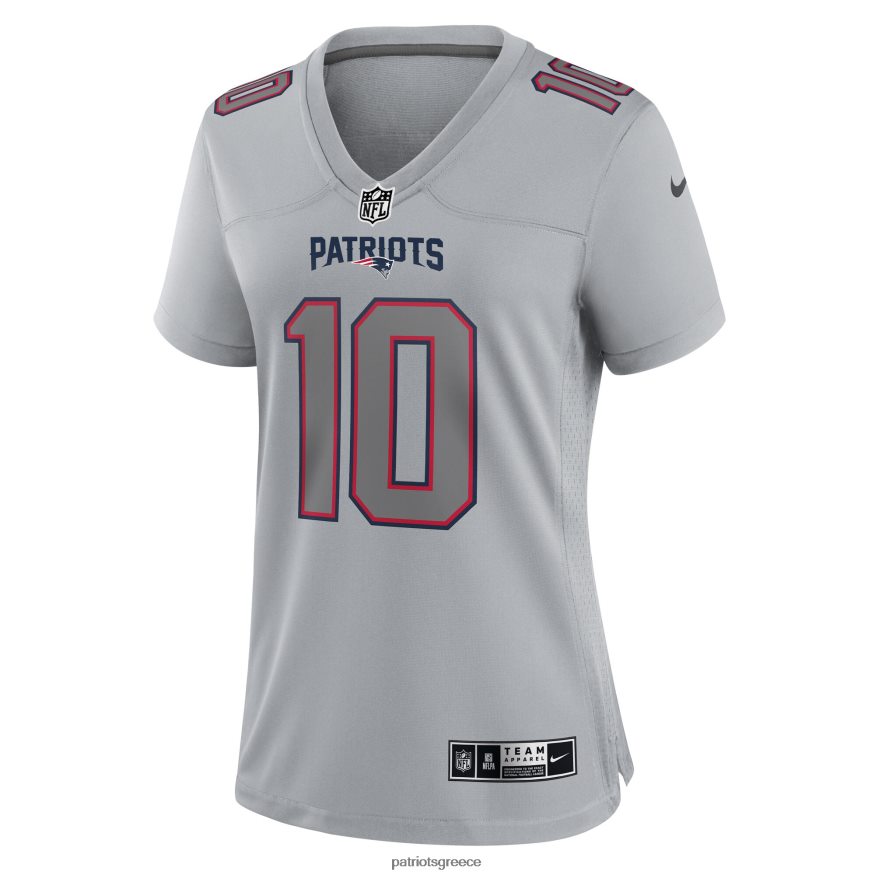 Patriots Jersey φανέλα παιχνιδιών μόδας nike mac jones γκρι ατμόσφαιρα γυναίκες είδη ένδυσης VPDHTZ1196