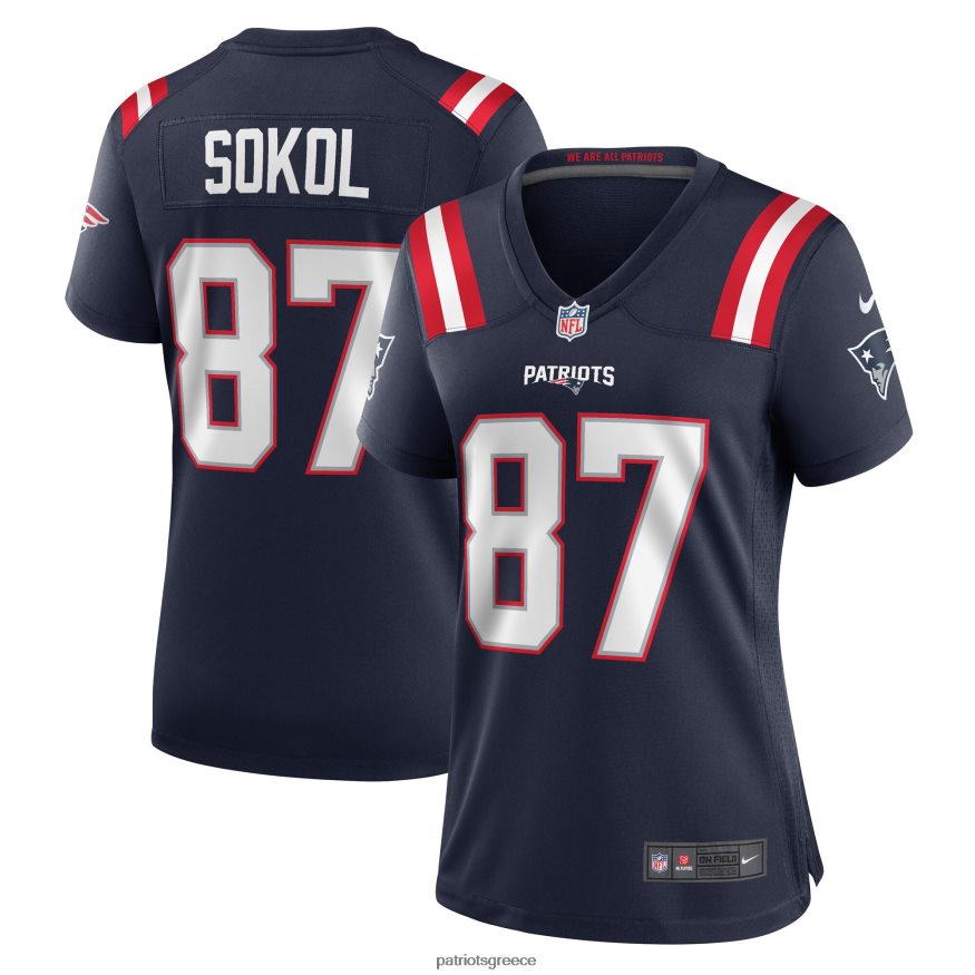 Patriots Jersey φανέλα παικτών nike matt sokol navy game γυναίκες είδη ένδυσης VPDHTZ1241