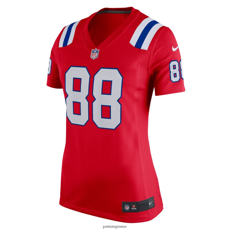 Patriots Jersey φανέλα εναλλακτικού παιχνιδιού nike mike gesicki red γυναίκες είδη ένδυσης VPDHTZ1187