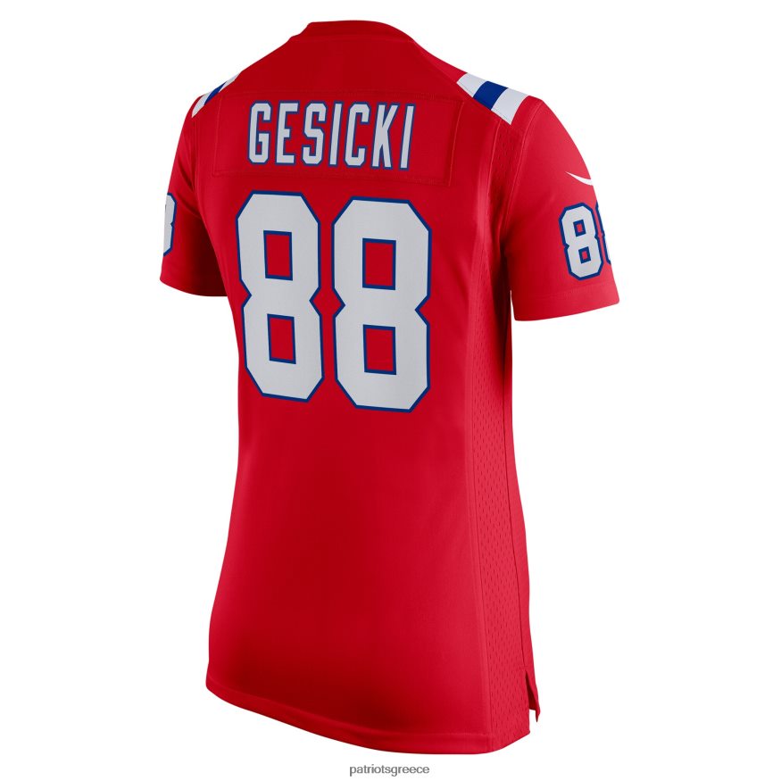 Patriots Jersey φανέλα εναλλακτικού παιχνιδιού nike mike gesicki red γυναίκες είδη ένδυσης VPDHTZ1187