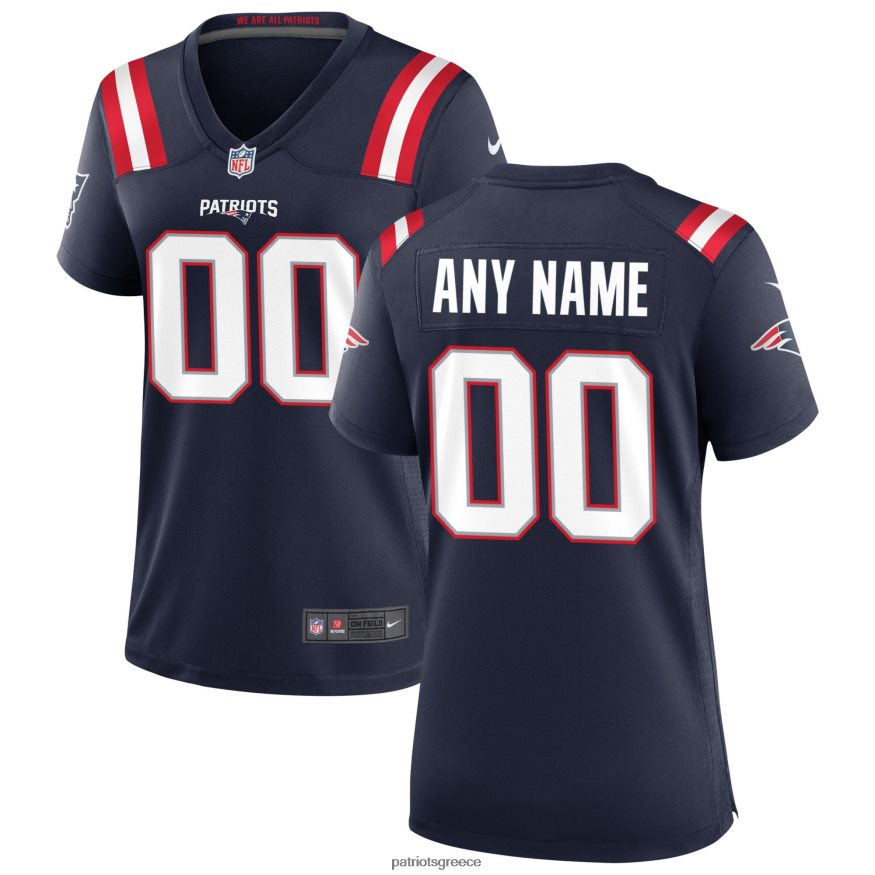 Patriots Jersey φανέλα προσαρμοσμένου παιχνιδιού nike navy γυναίκες είδη ένδυσης VPDHTZ1172