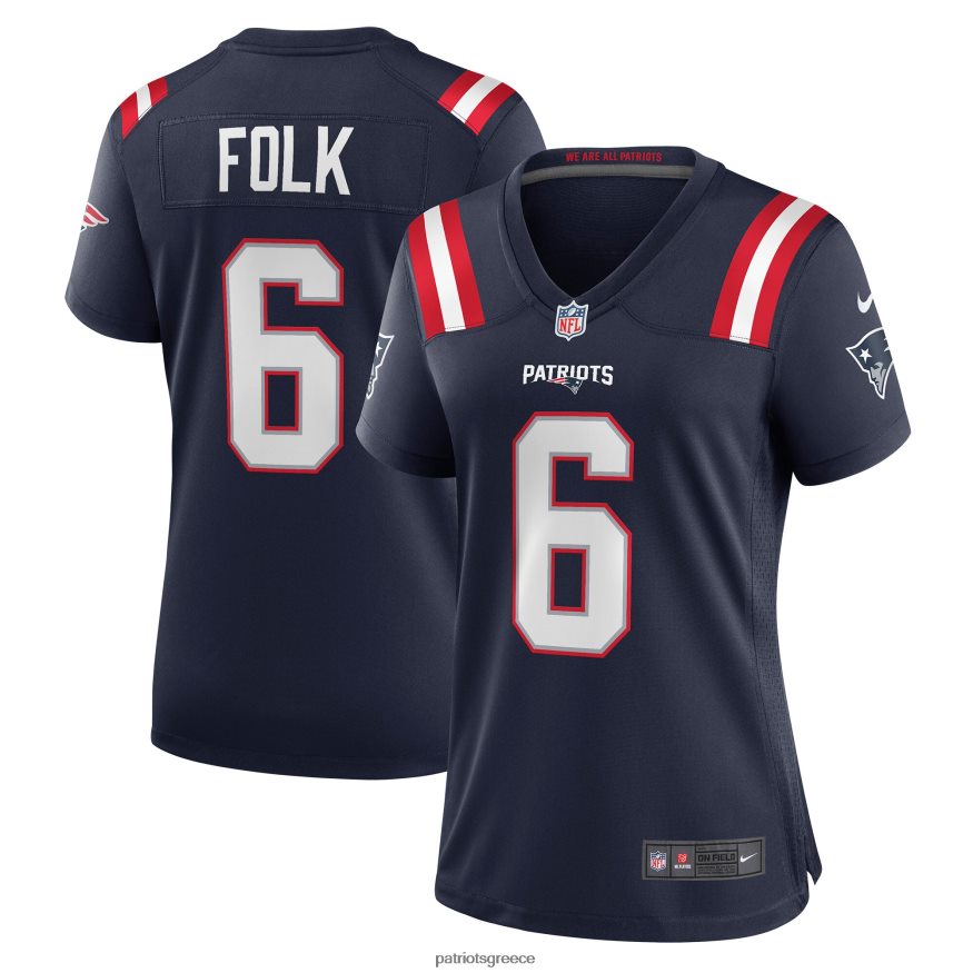 Patriots Jersey φανέλα παιχνιδιών nike nick folk navy γυναίκες είδη ένδυσης VPDHTZ1169