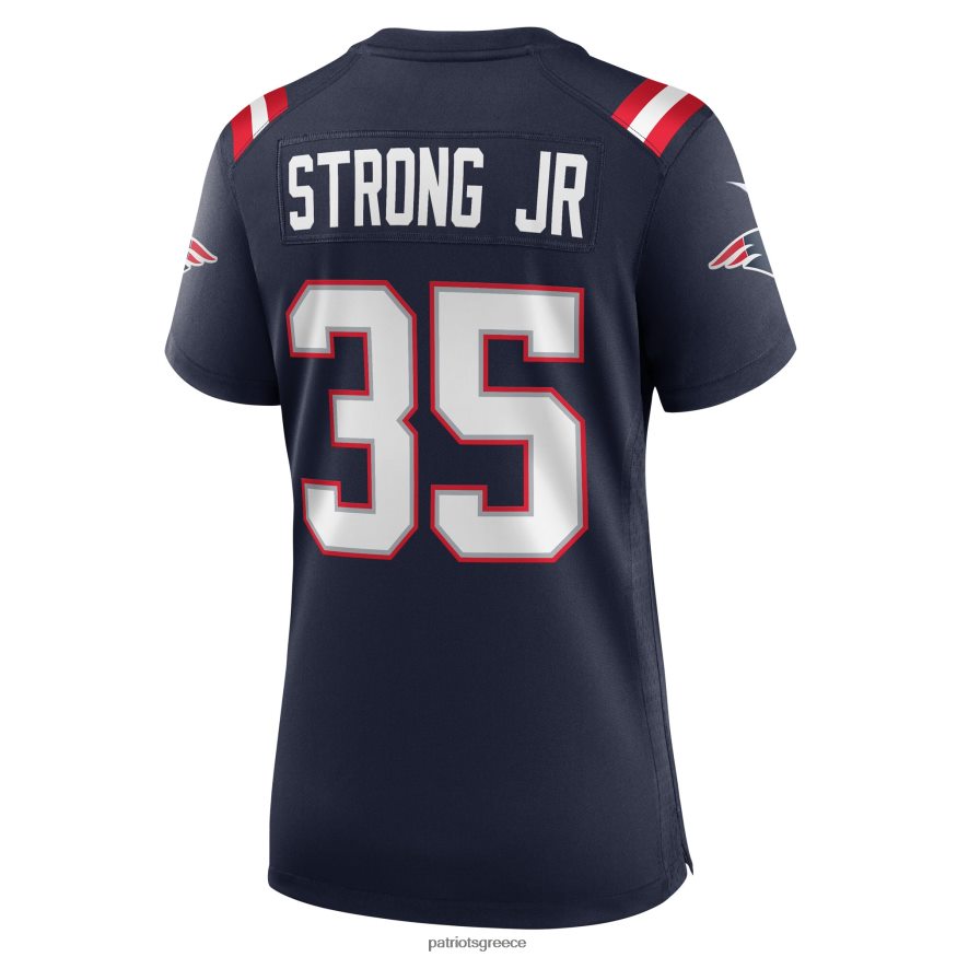 Patriots Jersey nike pierre strong jr. φανέλα παίκτη ναυτικού παιχνιδιού γυναίκες είδη ένδυσης VPDHTZ1218