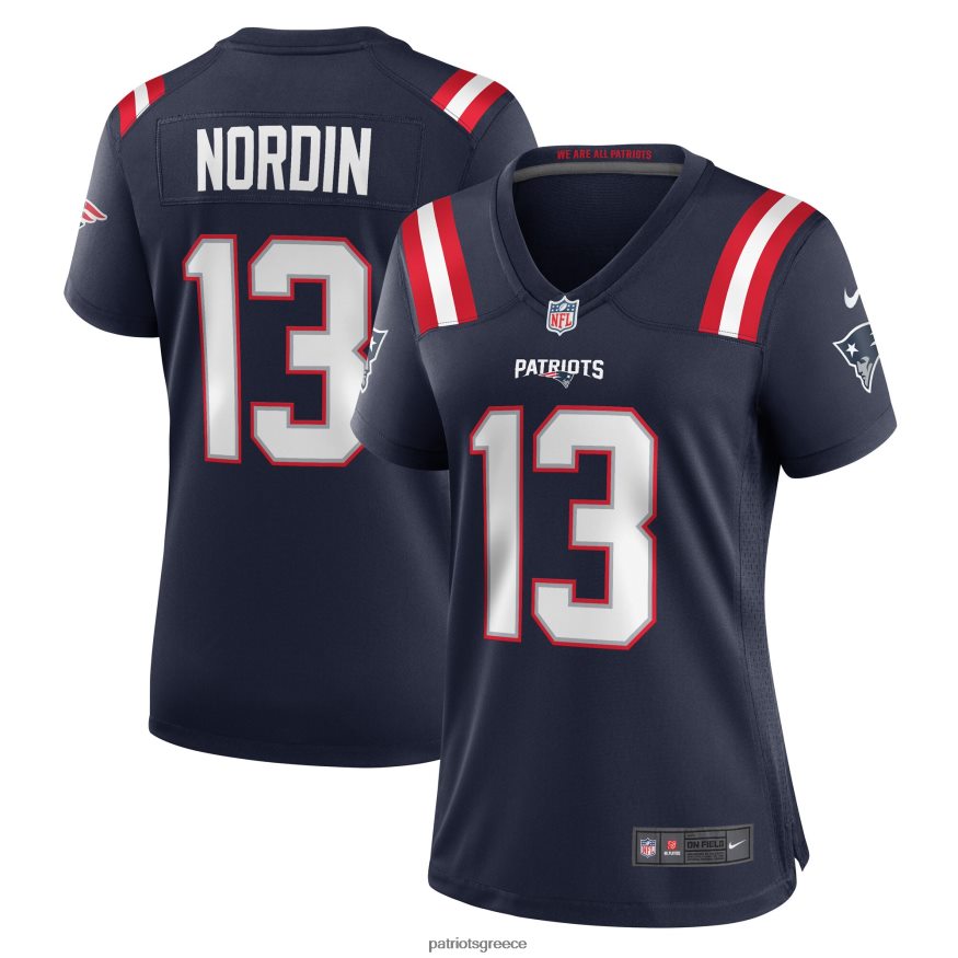 Patriots Jersey φανέλα παίκτη nike quinn nordin navy game γυναίκες είδη ένδυσης VPDHTZ1119