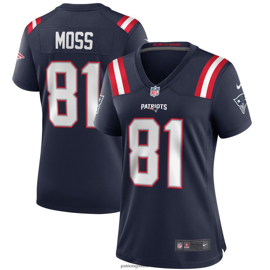 Patriots Jersey φανέλα συνταξιούχων παικτών nike randy moss navy game γυναίκες είδη ένδυσης VPDHTZ1135