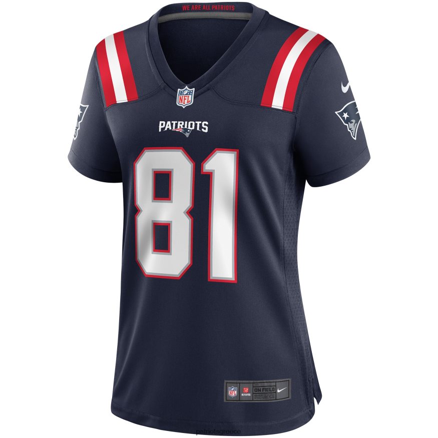 Patriots Jersey φανέλα συνταξιούχων παικτών nike randy moss navy game γυναίκες είδη ένδυσης VPDHTZ1135