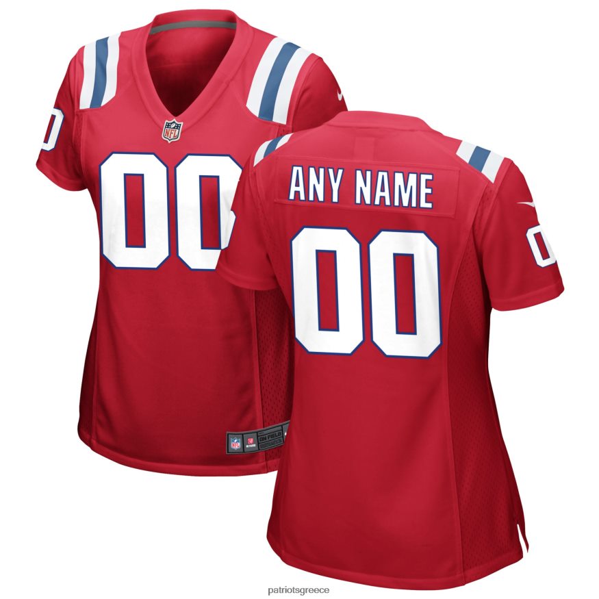Patriots Jersey nike red εναλλακτική προσαρμοσμένη φανέλα γυναίκες είδη ένδυσης VPDHTZ1176