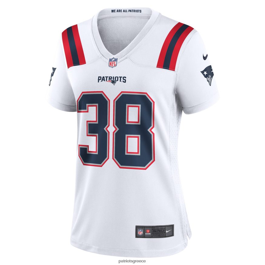 Patriots Jersey λευκή φανέλα παικτών nike rhamondre Stevenson γυναίκες είδη ένδυσης VPDHTZ1221