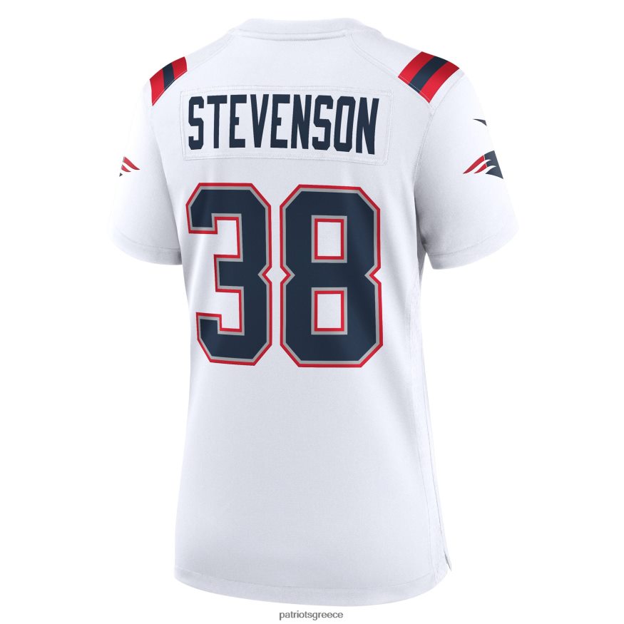 Patriots Jersey λευκή φανέλα παικτών nike rhamondre Stevenson γυναίκες είδη ένδυσης VPDHTZ1221