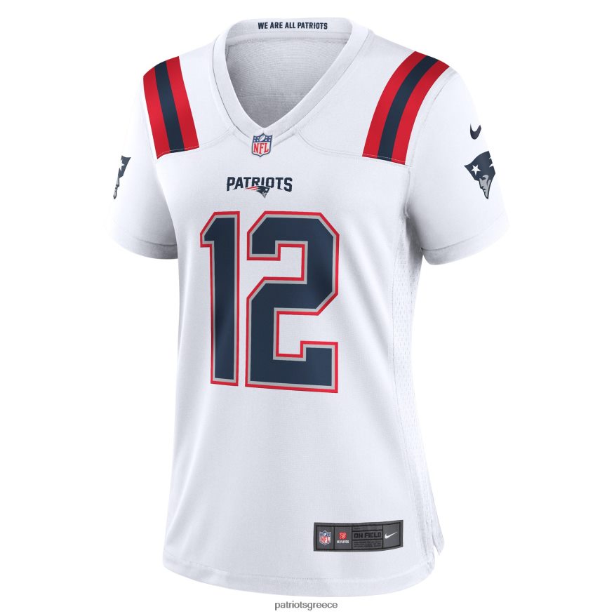 Patriots Jersey φανέλα παιχνιδιών nike tom brady white συνταξιούχος γυναίκες είδη ένδυσης VPDHTZ1173