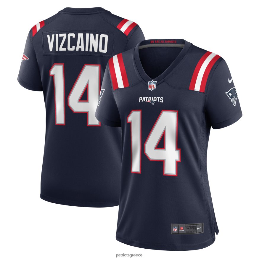 Patriots Jersey φανέλα παικτών nike tristan vizcaino navy παιχνιδιών γυναίκες είδη ένδυσης VPDHTZ1125