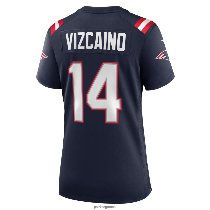 Patriots Jersey φανέλα παικτών nike tristan vizcaino navy παιχνιδιών γυναίκες είδη ένδυσης VPDHTZ1125