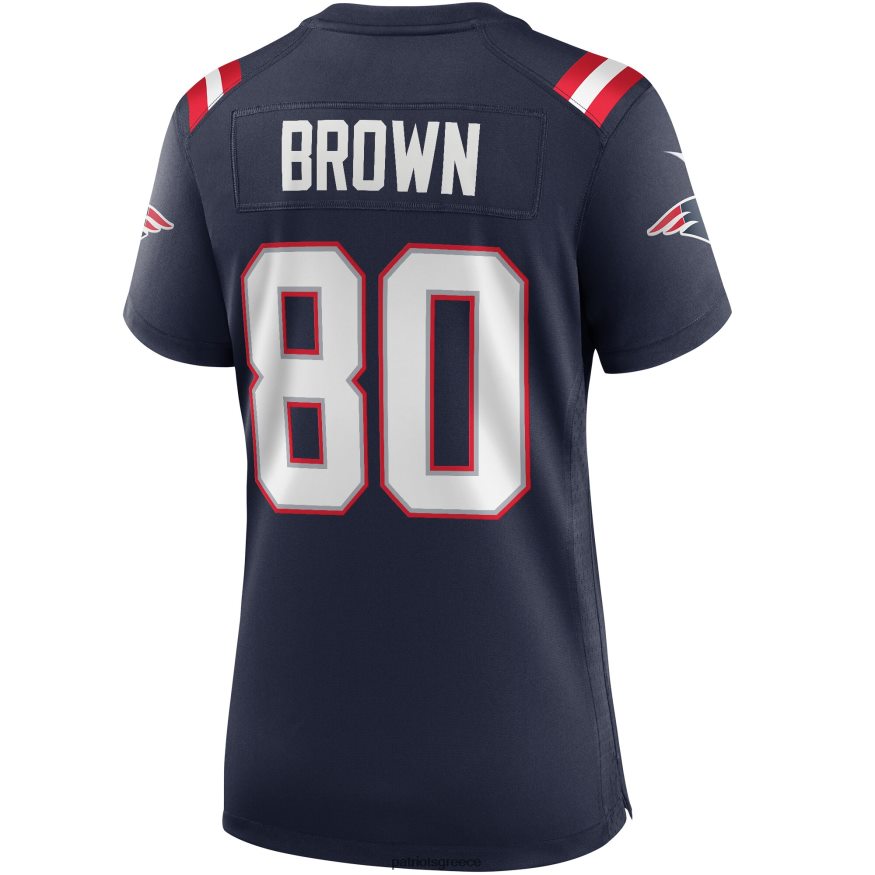 Patriots Jersey nike troy brown navy παιχνίδι φανέλα συνταξιούχων παικτών γυναίκες είδη ένδυσης VPDHTZ1137