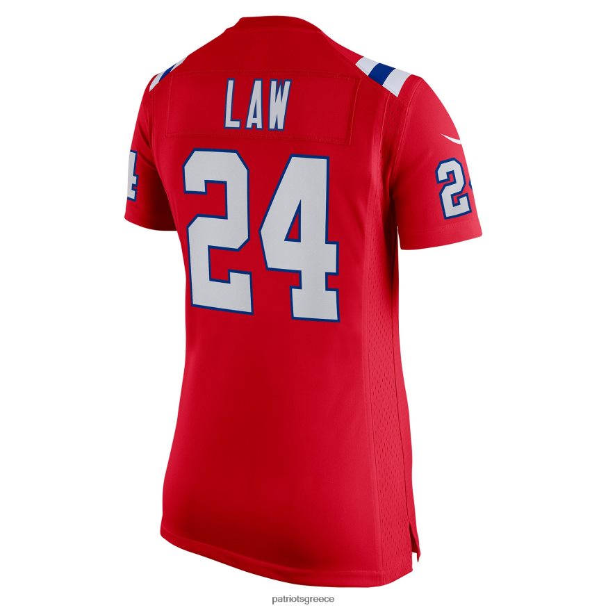 Patriots Jersey φανέλα παιχνιδιού nike ty law red συνταξιούχος γυναίκες είδη ένδυσης VPDHTZ1224