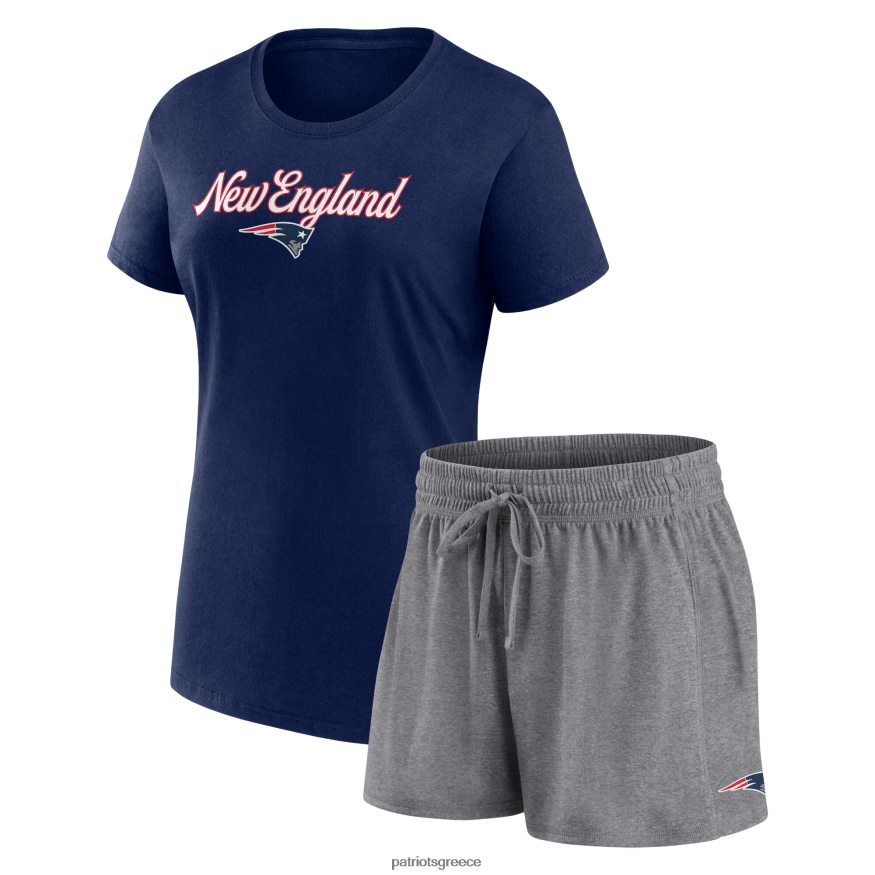 Patriots Jersey Σετ σαλονιού μπλουζάκι και σορτς σεναράκι με σενάριο φανατικών ναυτικού/καρβακιού γυναίκες είδη ένδυσης VPDHTZ2640