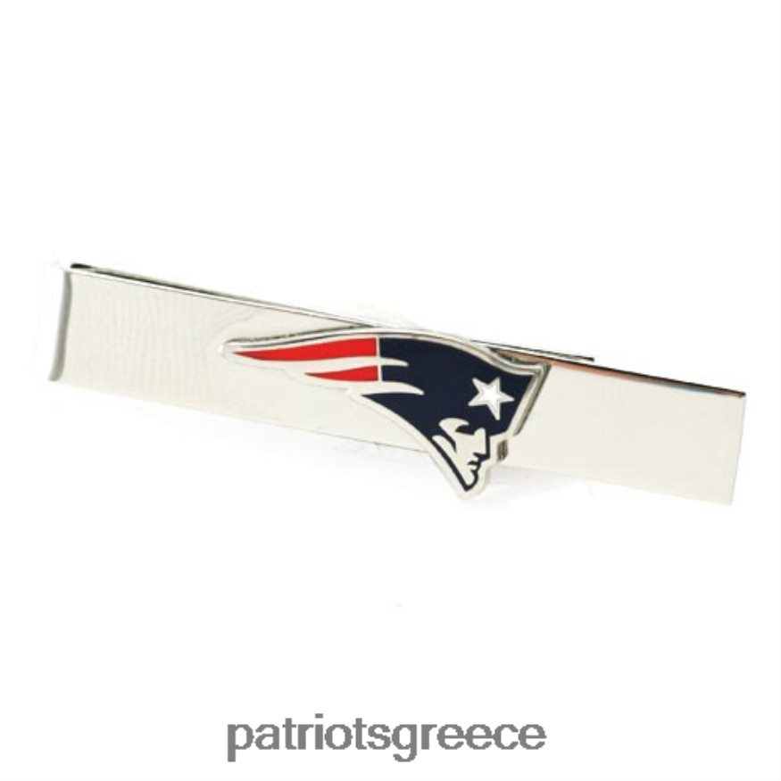 Patriots Jersey Μπάρα γραβάτας με το λογότυπο της ομάδας silvertone άνδρες αξεσουάρ VPDHTZ62