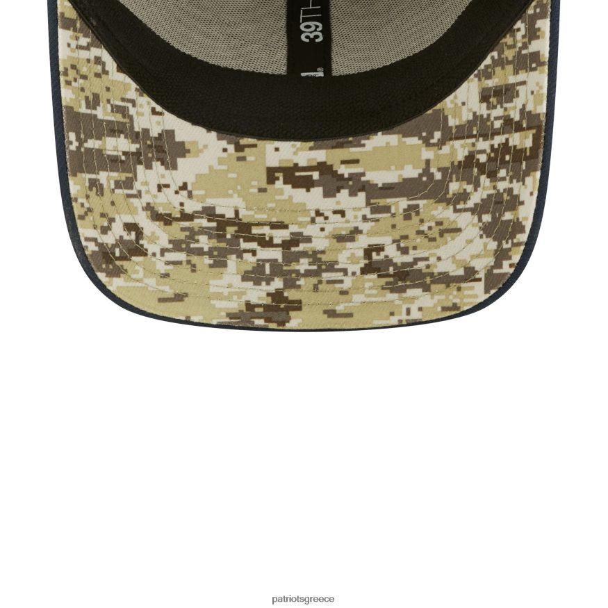 Patriots Jersey νέα εποχή μαύρο/ναυτικό 2022 χαιρετισμός στην υπηρεσία 39thirty flex καπέλο άνδρες αξεσουάρ VPDHTZ236