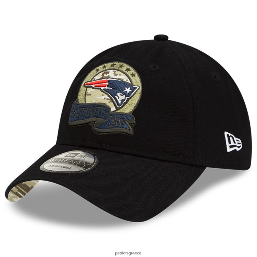 Patriots Jersey Νέα εποχή μαύρο 2022 χαιρετισμός στην υπηρεσία 920 ρυθμιζόμενο καπέλο άνδρες αξεσουάρ VPDHTZ153