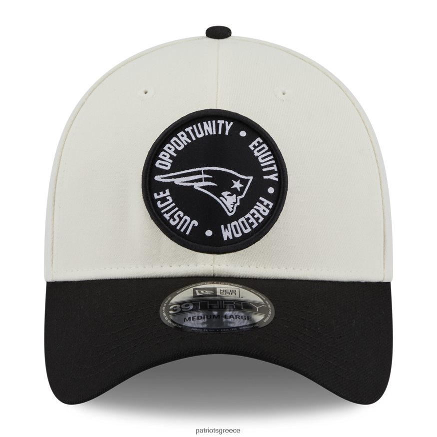 Patriots Jersey νέας εποχής κρέμα/μαύρο 2022 inspire change 39thirty flex καπέλο άνδρες αξεσουάρ VPDHTZ303