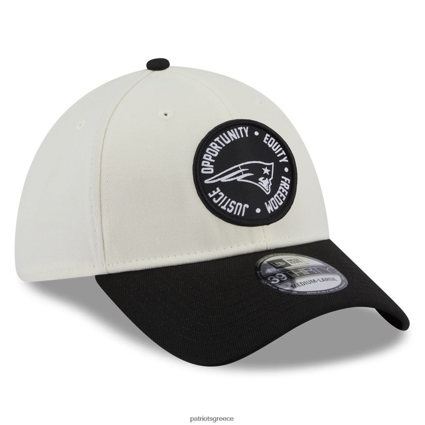 Patriots Jersey νέας εποχής κρέμα/μαύρο 2022 inspire change 39thirty flex καπέλο άνδρες αξεσουάρ VPDHTZ303