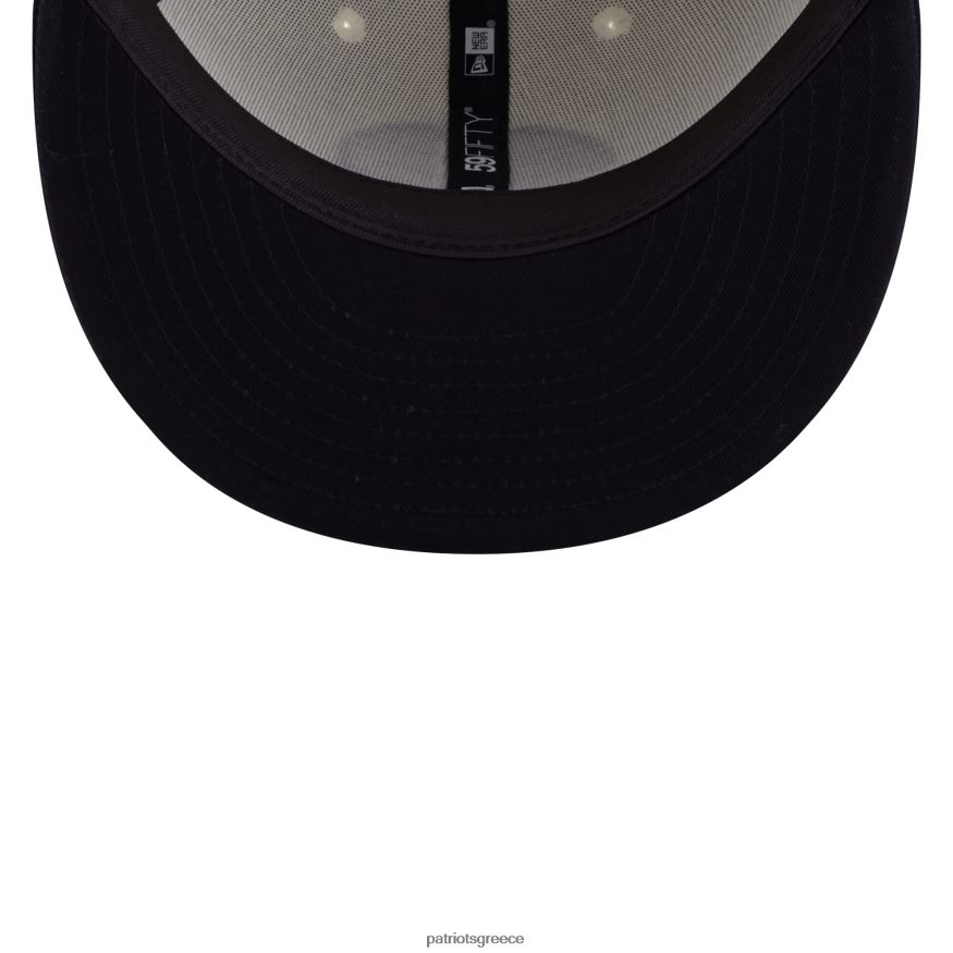 Patriots Jersey νέας εποχής κρέμα/μαύρο 2022 inspire change 59fifty εφαρμοστό καπέλο άνδρες αξεσουάρ VPDHTZ259