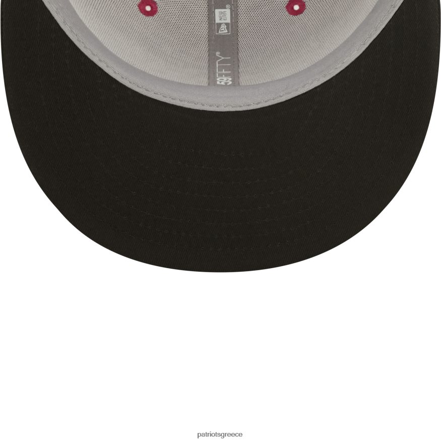 Patriots Jersey νέα εποχή ροζ/μαύρο 2022 nfl κρίσιμο πιάσιμο 59 πενήντα εφαρμοστό καπέλο άνδρες αξεσουάρ VPDHTZ184