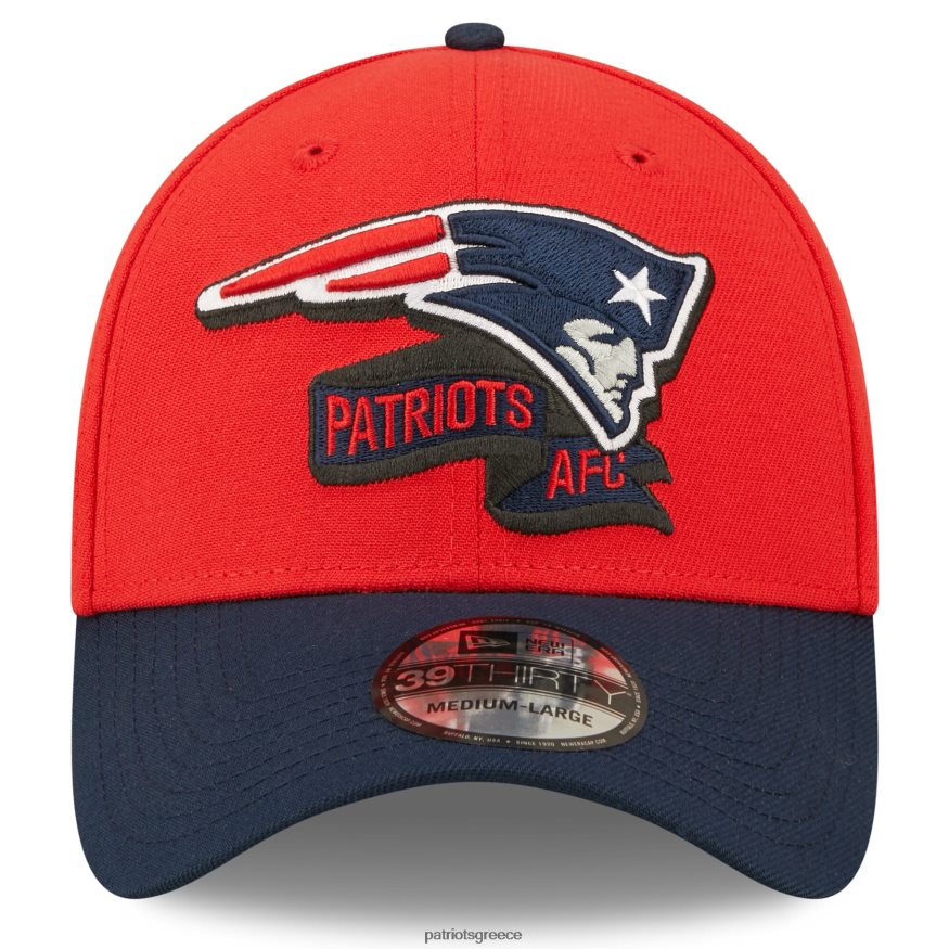 Patriots Jersey νέα εποχή κόκκινο/ναυτικό 2022 sideline 39thirty flex καπέλο άνδρες αξεσουάρ VPDHTZ392