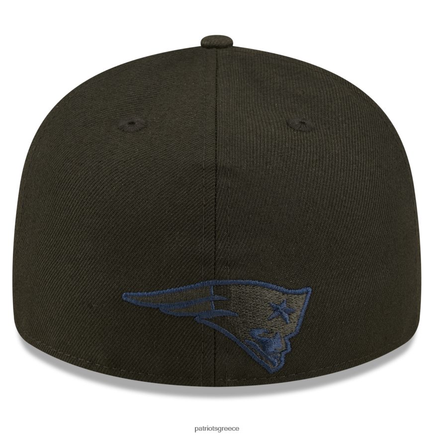 Patriots Jersey μαύρο καπέλο νέας εποχής 2022 sideline 59fifty χαμηλού προφίλ ποπ εφαρμοστό καπέλο άνδρες αξεσουάρ VPDHTZ426