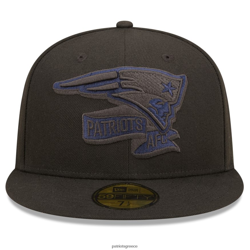 Patriots Jersey μαύρο καπέλο νέας εποχής 2022 sideline 59fifty pop άνδρες αξεσουάρ VPDHTZ294