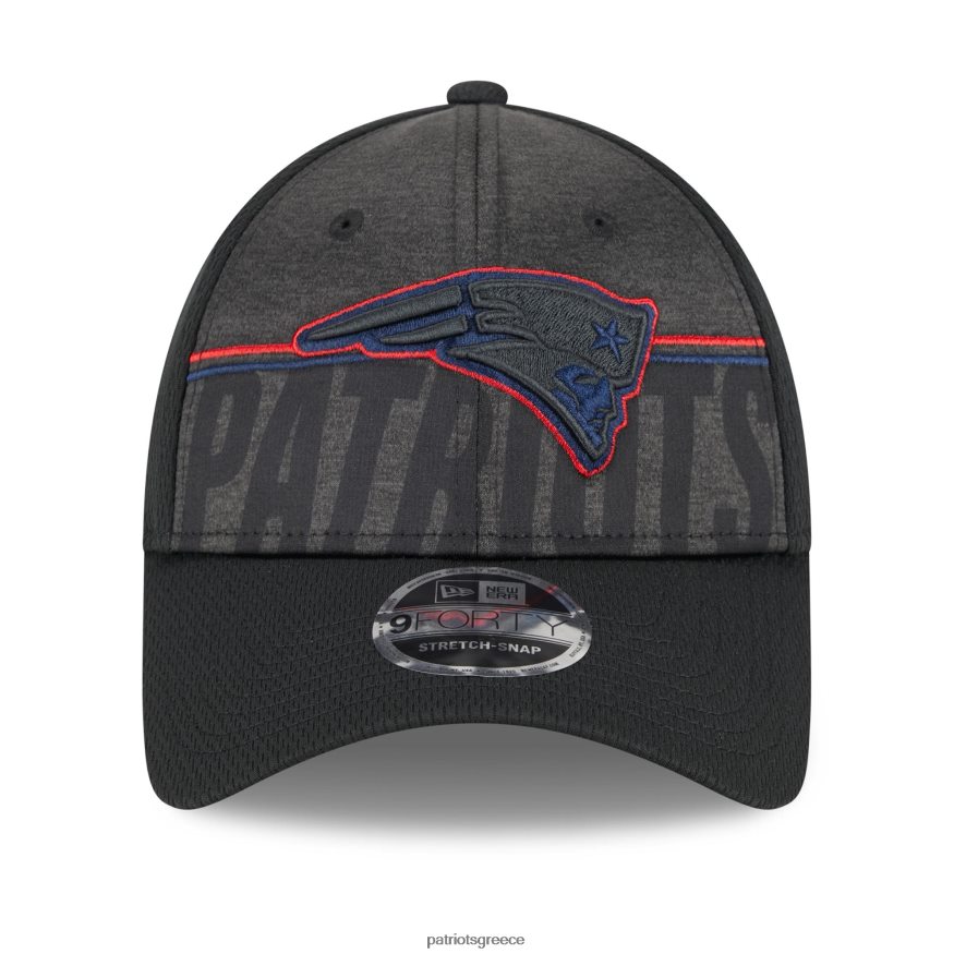 Patriots Jersey νέας εποχής μαύρο 2023 nfl training camp team colorway 9forty ρυθμιζόμενο καπέλο άνδρες αξεσουάρ VPDHTZ292
