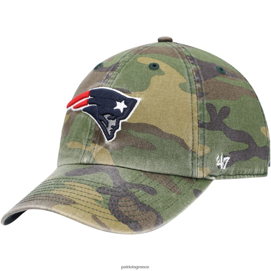Patriots Jersey 47 camo woodland clean up ρυθμιζόμενο καπέλο άνδρες αξεσουάρ VPDHTZ376
