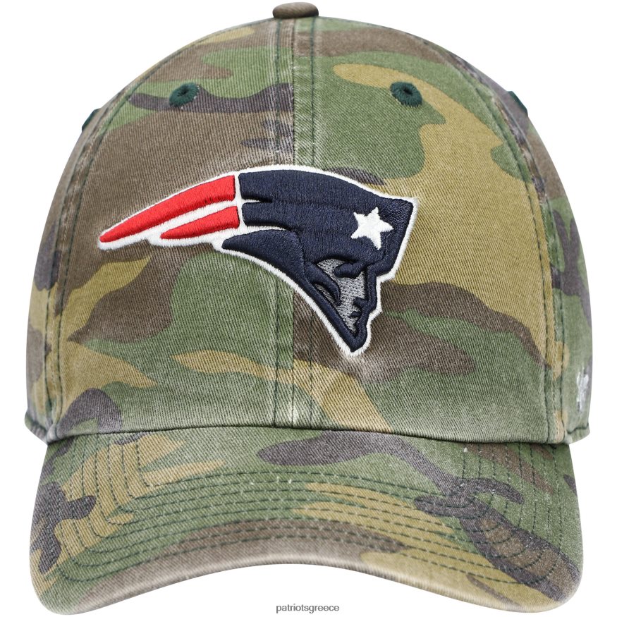 Patriots Jersey 47 camo woodland clean up ρυθμιζόμενο καπέλο άνδρες αξεσουάρ VPDHTZ376