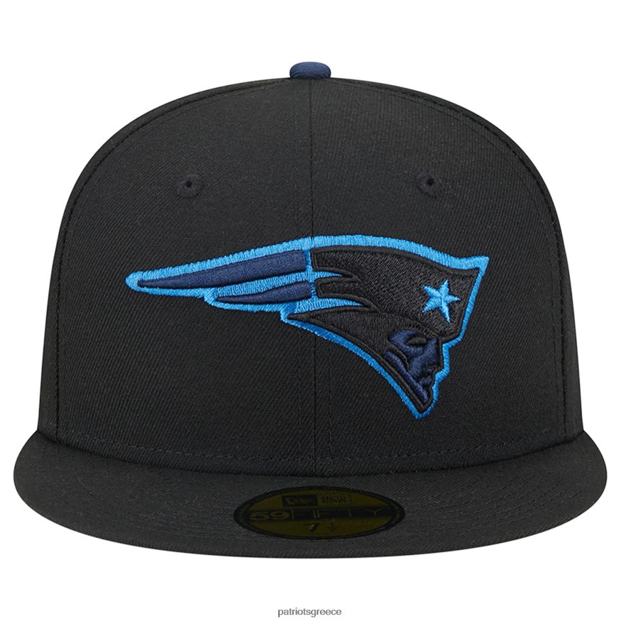 Patriots Jersey νέας εποχής μαύρο ποπ 59fifty εφαρμοστό καπέλο άνδρες αξεσουάρ VPDHTZ120