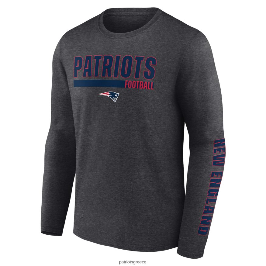 Patriots Jersey φανατικοί επώνυμα κάρβουνο/ναυτικό μπλουζάκι μακρυμάνικο & πλεκτό καπέλο με μανσέτες άνδρες αξεσουάρ VPDHTZ143