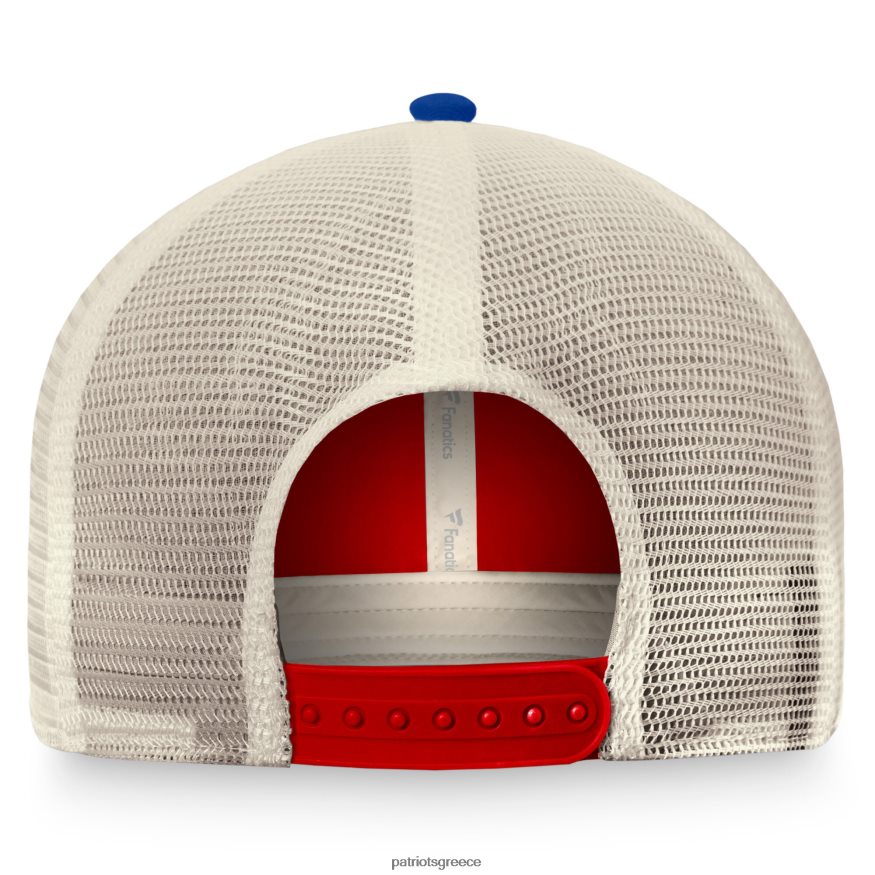 Patriots Jersey φανατικοί επώνυμα κόκκινο/φυσικό αληθινό κλασικό κυκλικό ριγέ καπέλο φορτηγατζή άνδρες αξεσουάρ VPDHTZ278