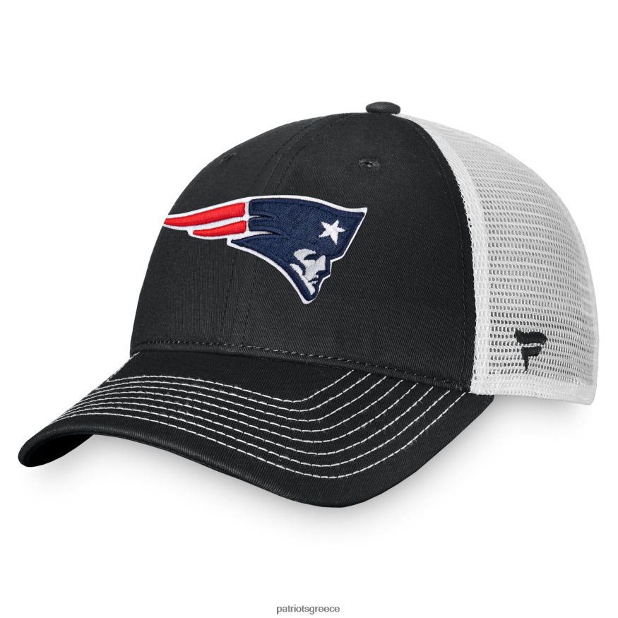 Patriots Jersey φανατικοί επώνυμα μαύρο/λευκό βασικό μη δομημένο ρυθμιζόμενο καπέλο φορτηγατζή άνδρες αξεσουάρ VPDHTZ281