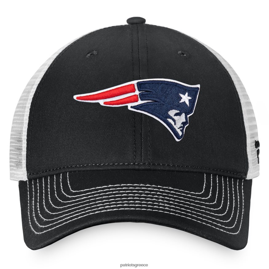 Patriots Jersey φανατικοί επώνυμα μαύρο/λευκό βασικό μη δομημένο ρυθμιζόμενο καπέλο φορτηγατζή άνδρες αξεσουάρ VPDHTZ281
