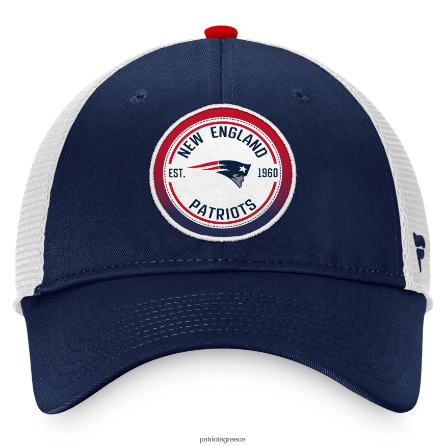 Patriots Jersey φανατικά επώνυμα ναυτικό/λευκό εμβληματικό καπέλο φορτηγατζή ντεγκραντέ άνδρες αξεσουάρ VPDHTZ340