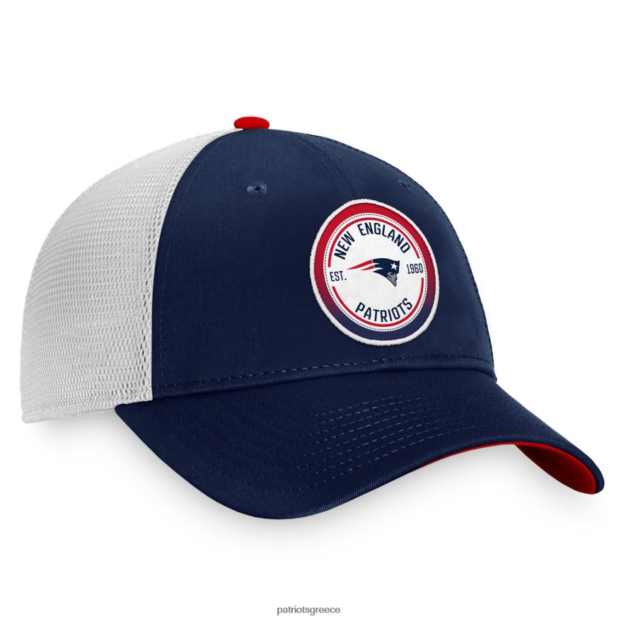 Patriots Jersey φανατικά επώνυμα ναυτικό/λευκό εμβληματικό καπέλο φορτηγατζή ντεγκραντέ άνδρες αξεσουάρ VPDHTZ340