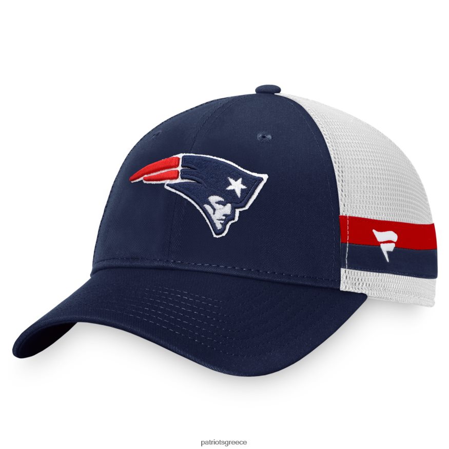 Patriots Jersey φανατικοί, επώνυμα ναυτικό/λευκό εμβληματικό ομαδικό ριγέ καπέλο φορτηγού άνδρες αξεσουάρ VPDHTZ368