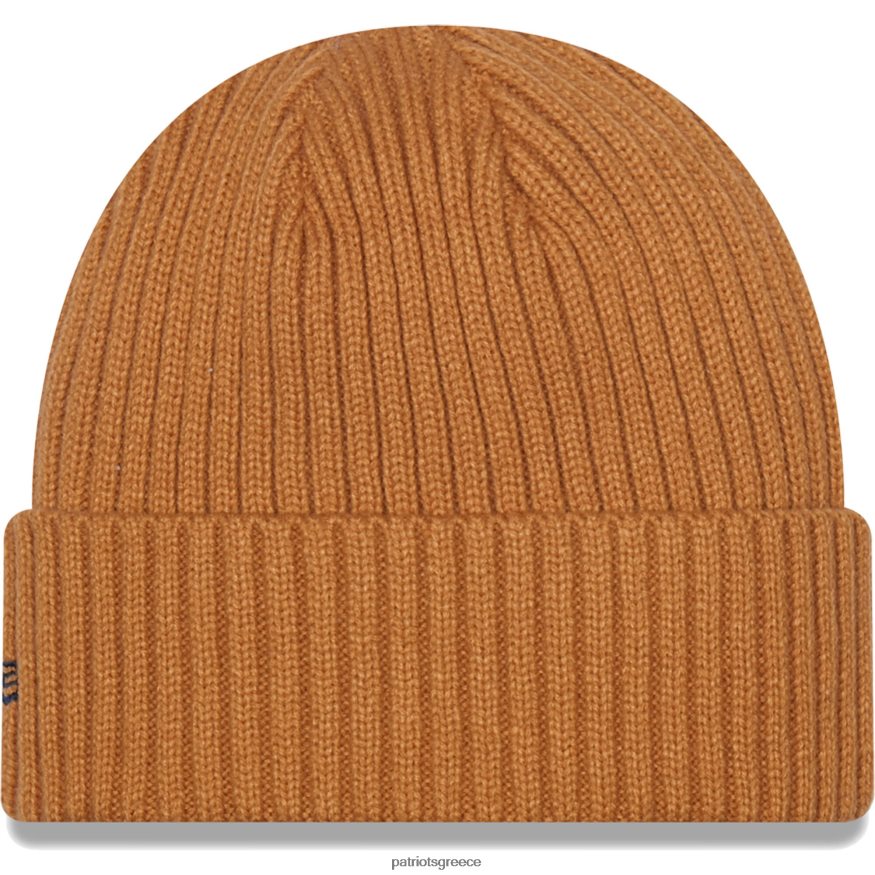 Patriots Jersey νέας εποχής καφέ πυρήνα κλασικό πλεκτό καπέλο με μανσέτες άνδρες αξεσουάρ VPDHTZ449